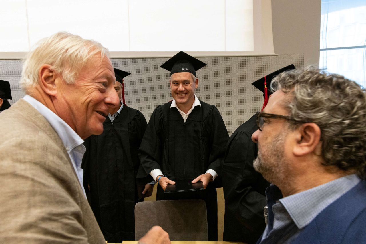 Rencontre entre les alumnis CPA 1984 et 2024.